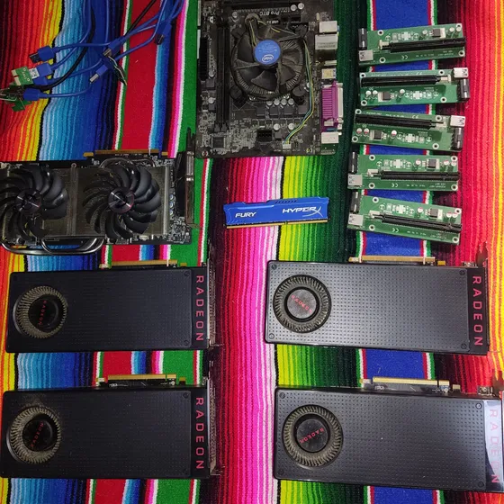 Rig Minería. Tarjeta Madre Video Y Fuente Poder Evga