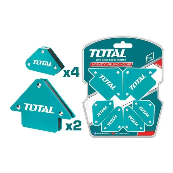 Escuadra Magnéticapara Herreria Set De 6 Piezas Marca Total