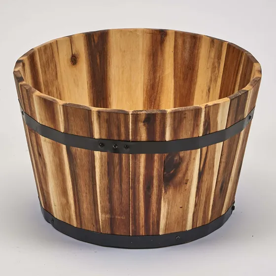 Barril Madera 18.0 In 10.9 Color Marron