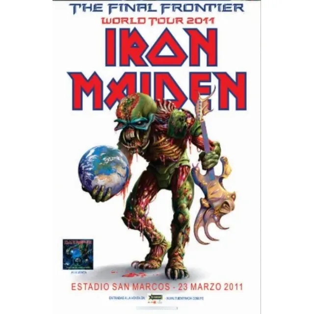 Afiche Cartel Iron Maiden 2011