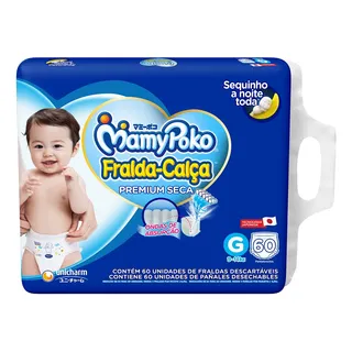 Fraldas Mamypoko Super Seca Calça G X 60 Unidades Fraldas Mamypoko Super Seca Calça G X 60 Unidades