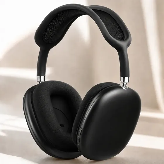 Fone De Ouvido Bluetooth Sem Fio Over Ear Air Top Dr Hank Headphone Premium Abafa Ruído Espacial Bateria Longa Confortável Microfone Dobrável PRETO