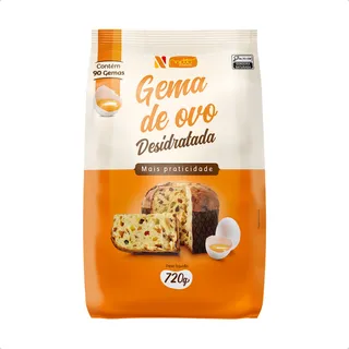 Gema De Ovo Desidratada - 720g (90 Gemas) Netto Alimentos Gema De Ovo Desidratada - 720g (90 Gemas) Netto Alimentos