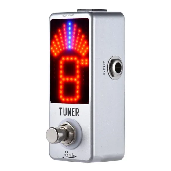 Pedal afinador cromático para guitarra Rowin Lt-910 True Bypass