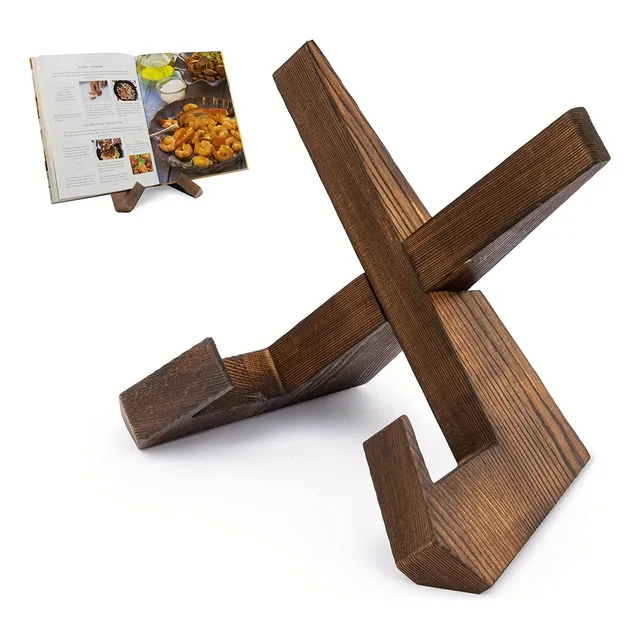 Soporte Para Libros De Cocina, Soporte De Madera Para Libros