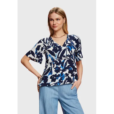 Blusa De Viscosa Estampada Mujer Esprit 053eo1f305