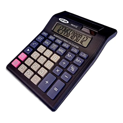 Calculadora Grande Doble Visor Pantalla 12 Digitos
