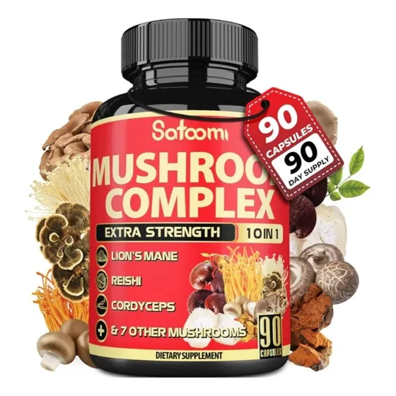 Mushroom Hongos 90 Caps Cordyceps - Reishi & Melena De Leon