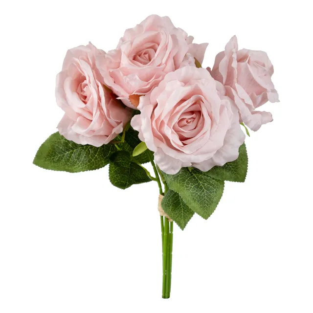 Ramo De Rosas Bouquet 30cm Flores Artificiales Decoración
