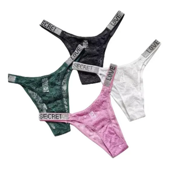 A Bragas De Encaje Sexy For Mujer De 4 Piezas 's