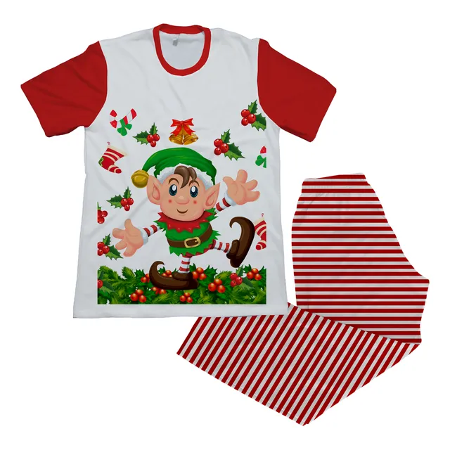Pijama Navidad Navideña Santa Claus Papa Noel Pantalon