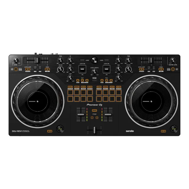 Controlador Consola Djmixer Pioneer Ddj-rev1 2canales 4decks Color Negro