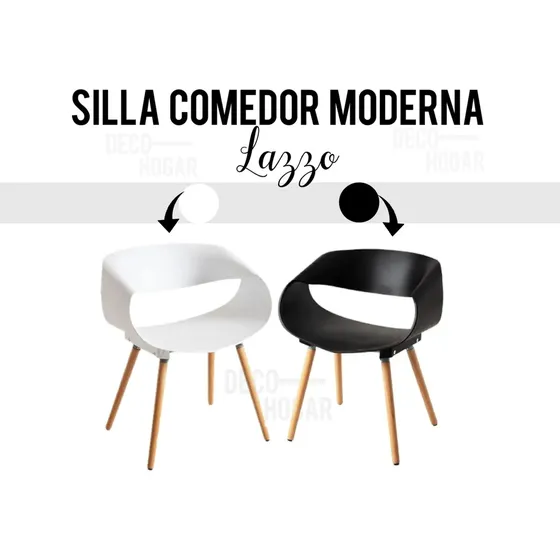 Silla Comedor Hogar Restaurant Moderna Lazzo Curve 