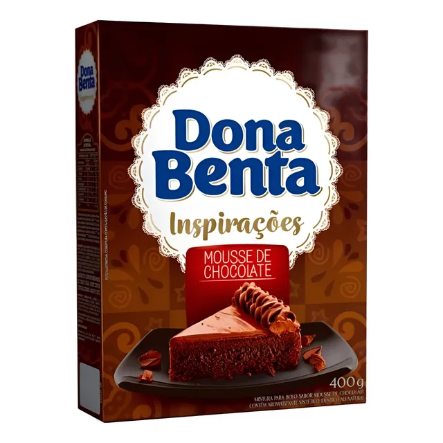 Mistura Bolo D. Benta Mousse De Chocolate 400gr - Kit Com 2