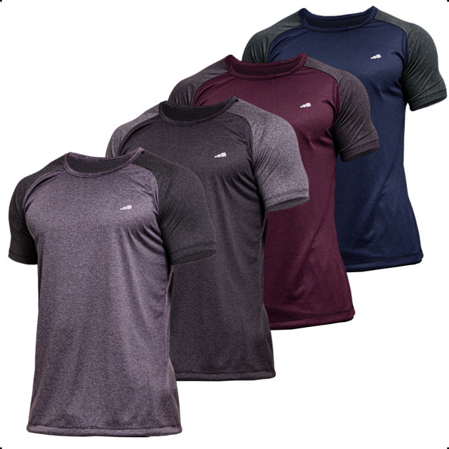 4 Camisetas Masculina Dry Fit Premium Academia Leve Kit 4 Camisetas Masculina Dry Fit Premium Academia Leve Kit