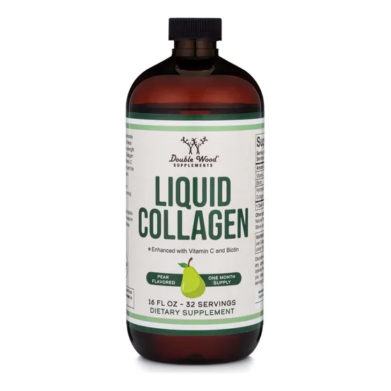 Suplementos De Colágeno Líquido Double Wood 2500 Mg Hidroliz