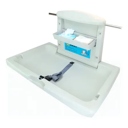 Cambiador Horizontal Fijo Gris Aromaker Plástico PVC 86x10x49 cm