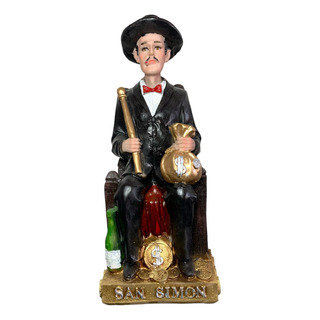 Figura San Simón, Resina, Ojo De Cristal Figura San Simón, Resina, Ojo De Cristal