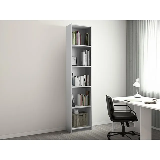 BIBLIOTECA DE OFICINA CENTRO ESTANT L9BL BLANCA MELAMINA