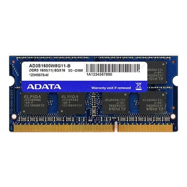 Tarjeta De Memoria Portátil Adata Pc3-12800, 8 Gb, Ddr3, 160