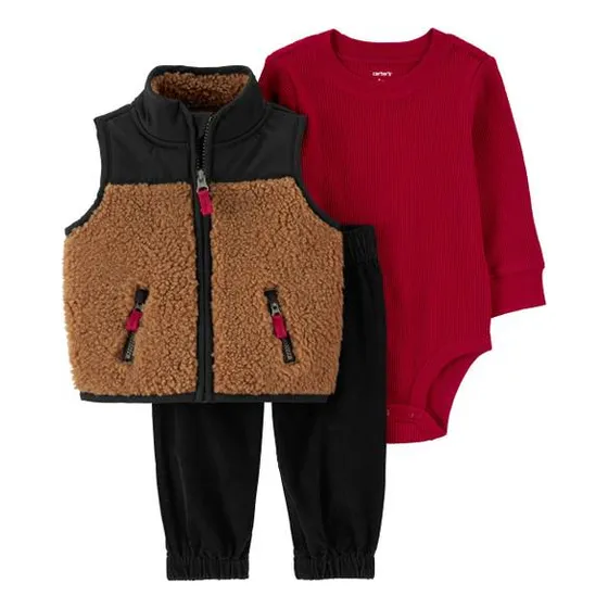 Chaleco + Pantalon Pana Y Body Carters 12m Flaber
