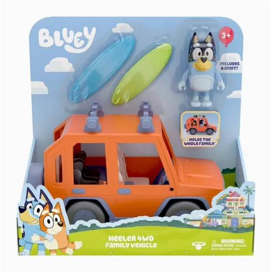 Bluey Heeler Family Vehicle Vehículo Camioneta De Usa