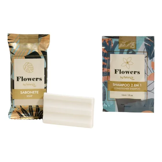 Kit 100 Mini Sabonetes E Shampoo 2x1 Hotel Motel Pousada 