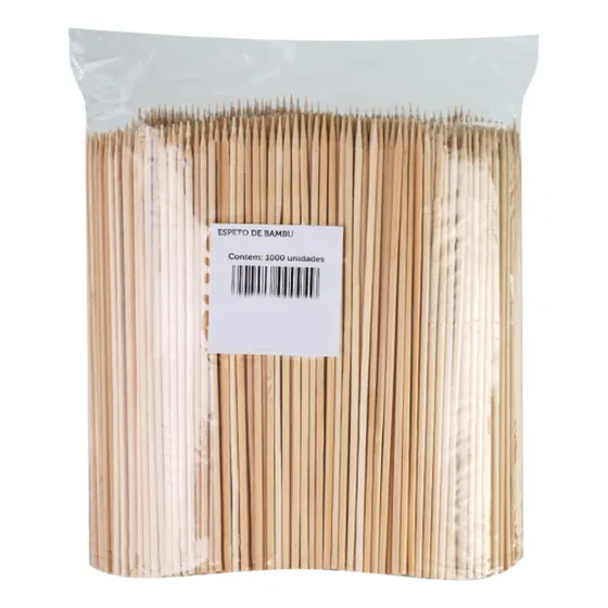 2.000 Espeto De Bambu 18cm  Churrasco Espetinho Palito 18 Cm