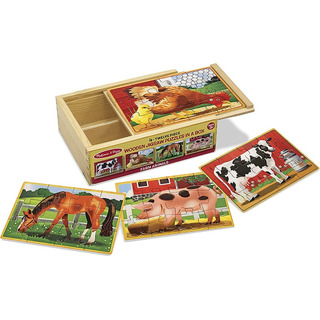 Rompecabezas De Lujo De Granja De Melissa & Doug En Caja Rompecabezas De Lujo De Granja De Melissa & Doug En Caja