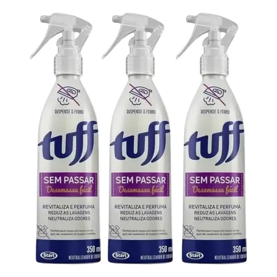 Kit 3 Desamassa Fácil 350ml Tuff Sem Passar