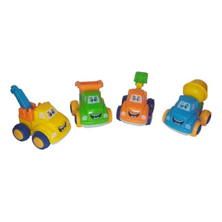 Mini Carritos De Construcción De Fricción Juguetes Truck 4pz Mini Carritos De Construcción De Fricción Juguetes Truck 4pz