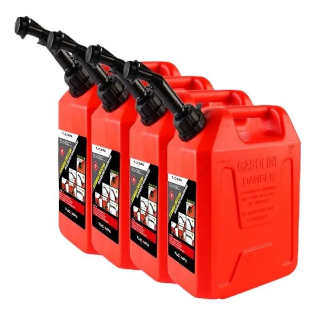 Bidon Pimpina Para Gasolina De 20 Litros (pack 4 Unidades)