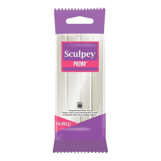 Sculpey Premo Polymer Oven-bake Clay, Pearl, Non Toxic, 1 Lb