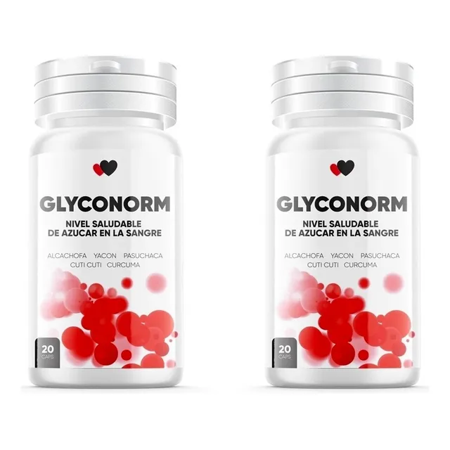 Glyconorm - Alivia Controla Los Niveles De Azúcar Pack X 02