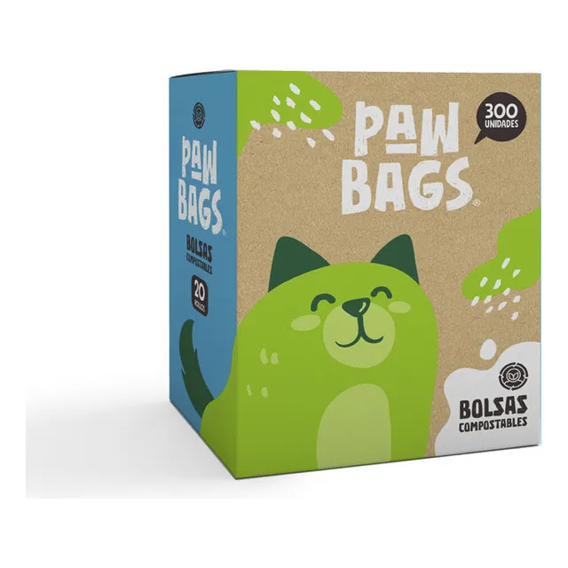 Caja De Bolsas Compostables (300 Bolsas)