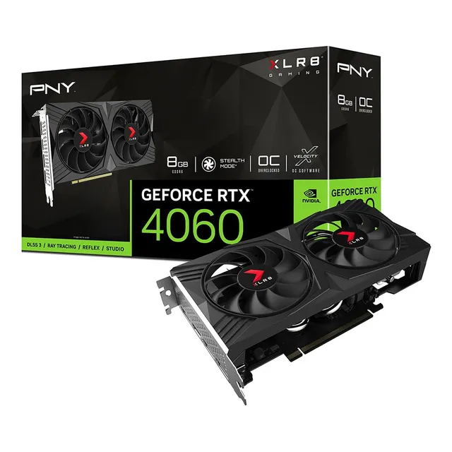 Tarjeta Gráfica Pny Geforce Rtx 4060 8gb Xlr8 Gaming Verto