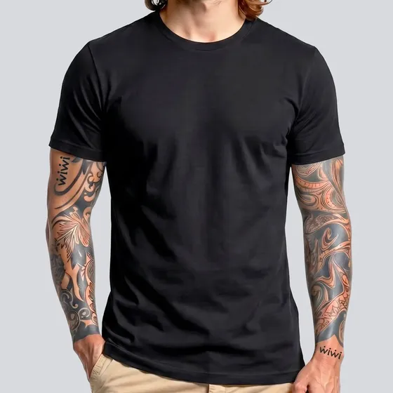 Polera Hombre 100% Algodon Manga Corta Classic