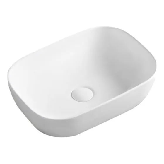Bacha De Apoyo Loza Para Baño En Color Blanco Acra
