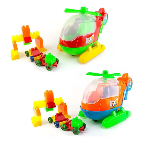 Kit X2 Helicópteros Didácticos: Juguete Creativo Infantil