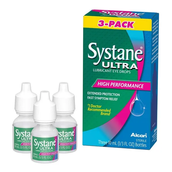 Systane Ultra 3x10ml Gotas Lubricantes Azul