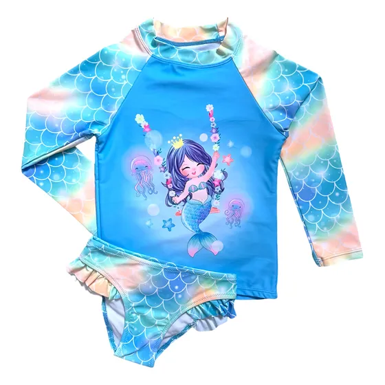 Kit Conjunto Infantil Calcinha Camiseta Moda Praia Uv