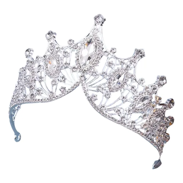 Tiara Corona Quinceañera Tocado Novia Boda Cristales