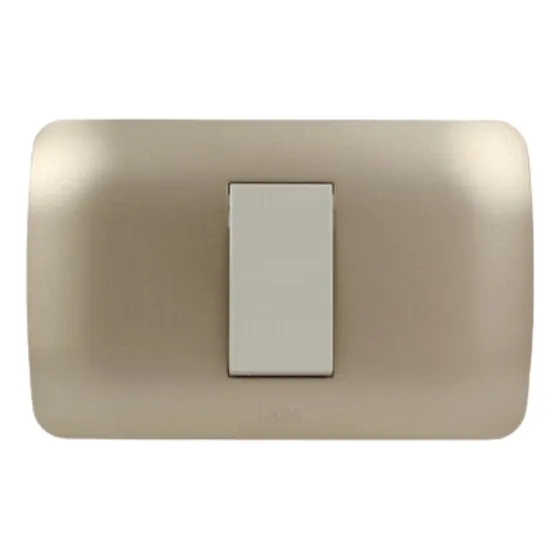 Pack - 2 Interruptor Simple 9/24 10a 250v Mod. Beige Titanio