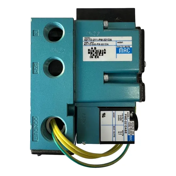 Electrovalvula Mac 6211c-211-pm-221da  4/2 - 3/8npt - 24vca