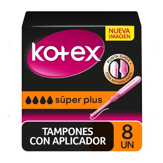 Tampones Kotex Super Plus 8 Un