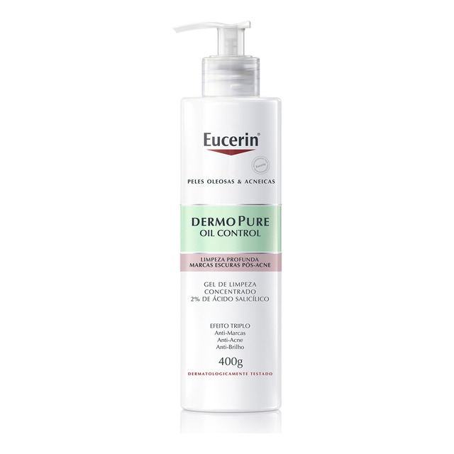 Eucerin Dermopure Oil Control Gel Limpeza Concentrado 400g Oleosa Dia/noite Eucerin Dermopure Oil Control Gel Limpeza Concentrado 400g Oleosa Dia/noite