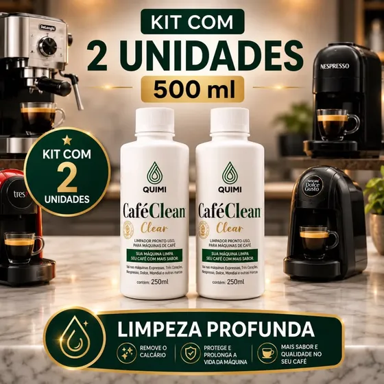 Kit 2 Descalcificante Cafeteira Expresso Nespresso 500ml