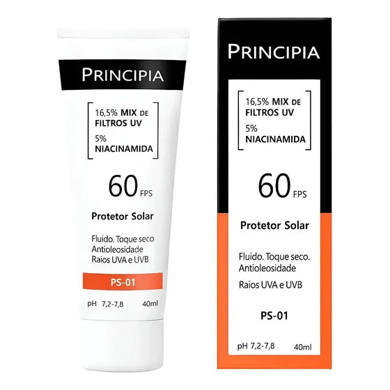 Protetor Solar Facial Principia Ps-01 Fps 60 40ml - E.v