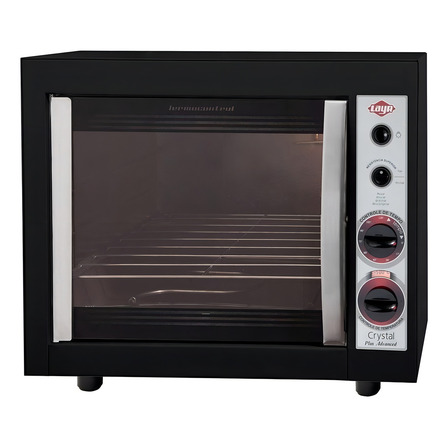 Forno De Bancada Elétrico Layr Crystal Plus Advanced Steel 46l Preto Forno De Bancada Elétrico Layr Crystal Plus Advanced Steel 46l Preto