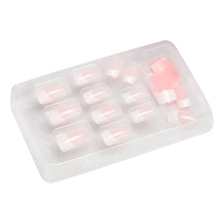 24 Piezas De Uñas Completas Con Puntas Francesas, Dedos Natu 24 Piezas De Uñas Completas Con Puntas Francesas, Dedos Natu